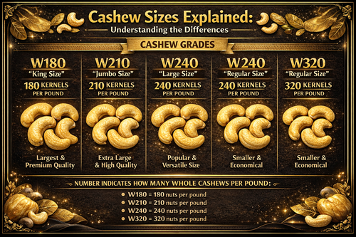 W180 Premium Quality Cashew nuts 500g